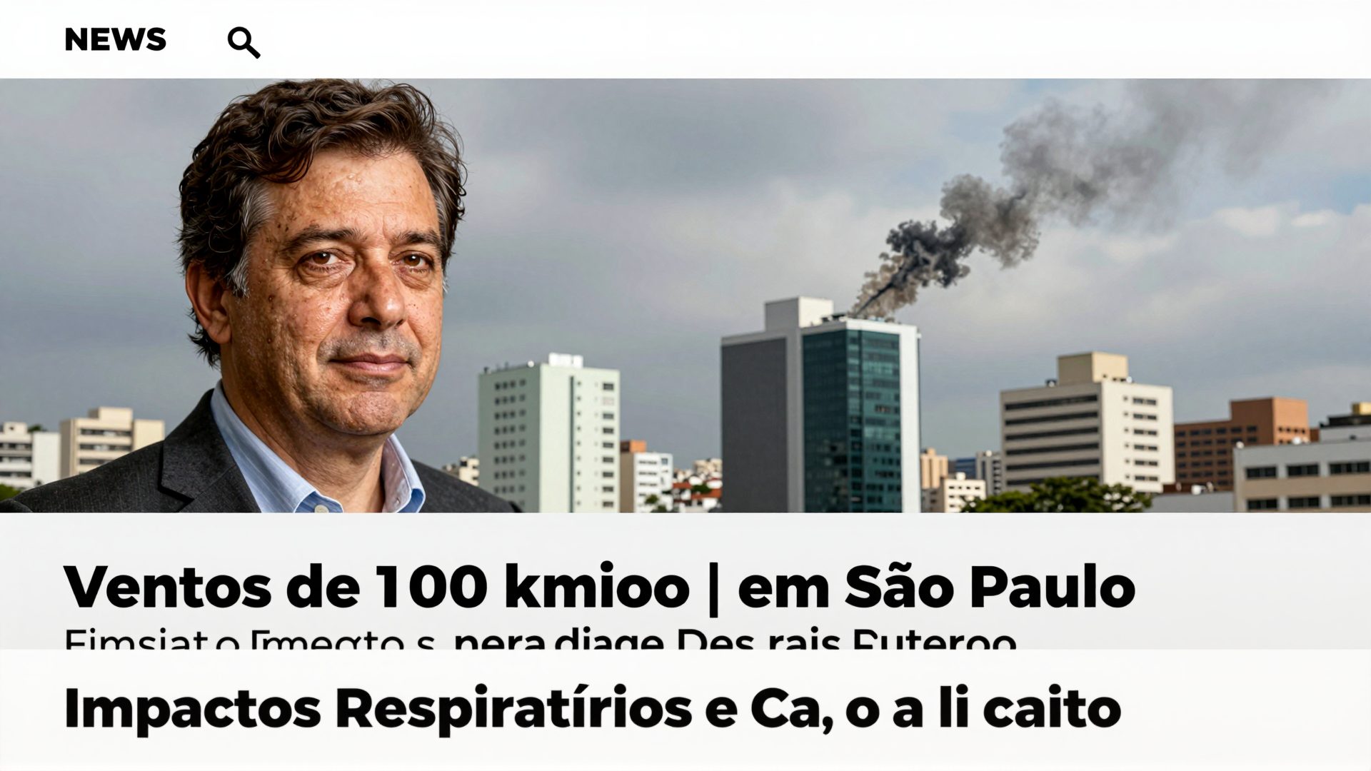 Ventos de 100 km/h em São Paulo: Impactos Respiratórios e Cardiovasculares na Saúde Urbana