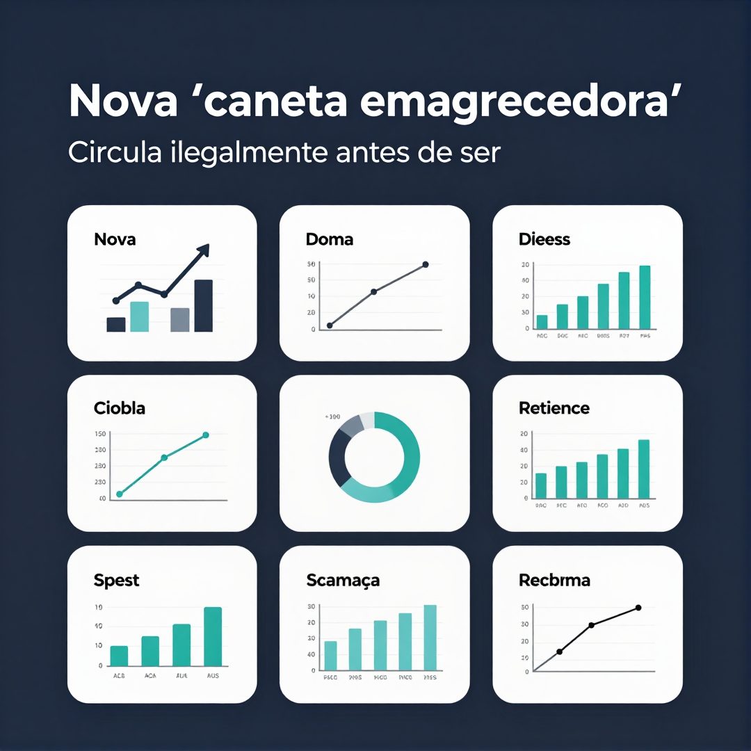 Infográfico - Nova ‘caneta emagrecedora’ circula ilegalmente antes de ser aprovada; entenda o fenômeno
