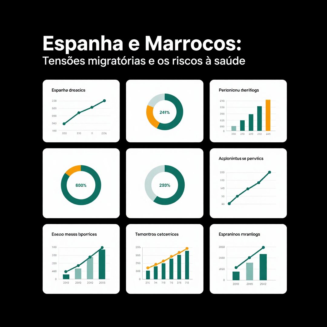 Infográfico - Espanha e Marrocos: tensões migratórias e os riscos à saúde mental da população local