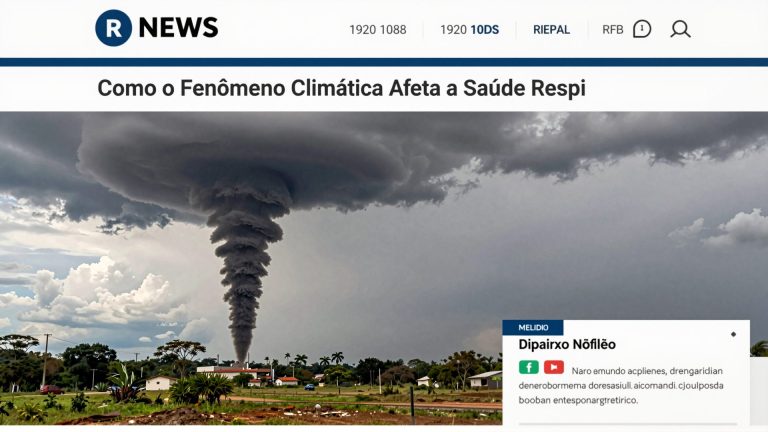 Tornado no RS: Como o Fenômeno Climático Afeta a Saúde Respiratória e o Bem-Estar Mental