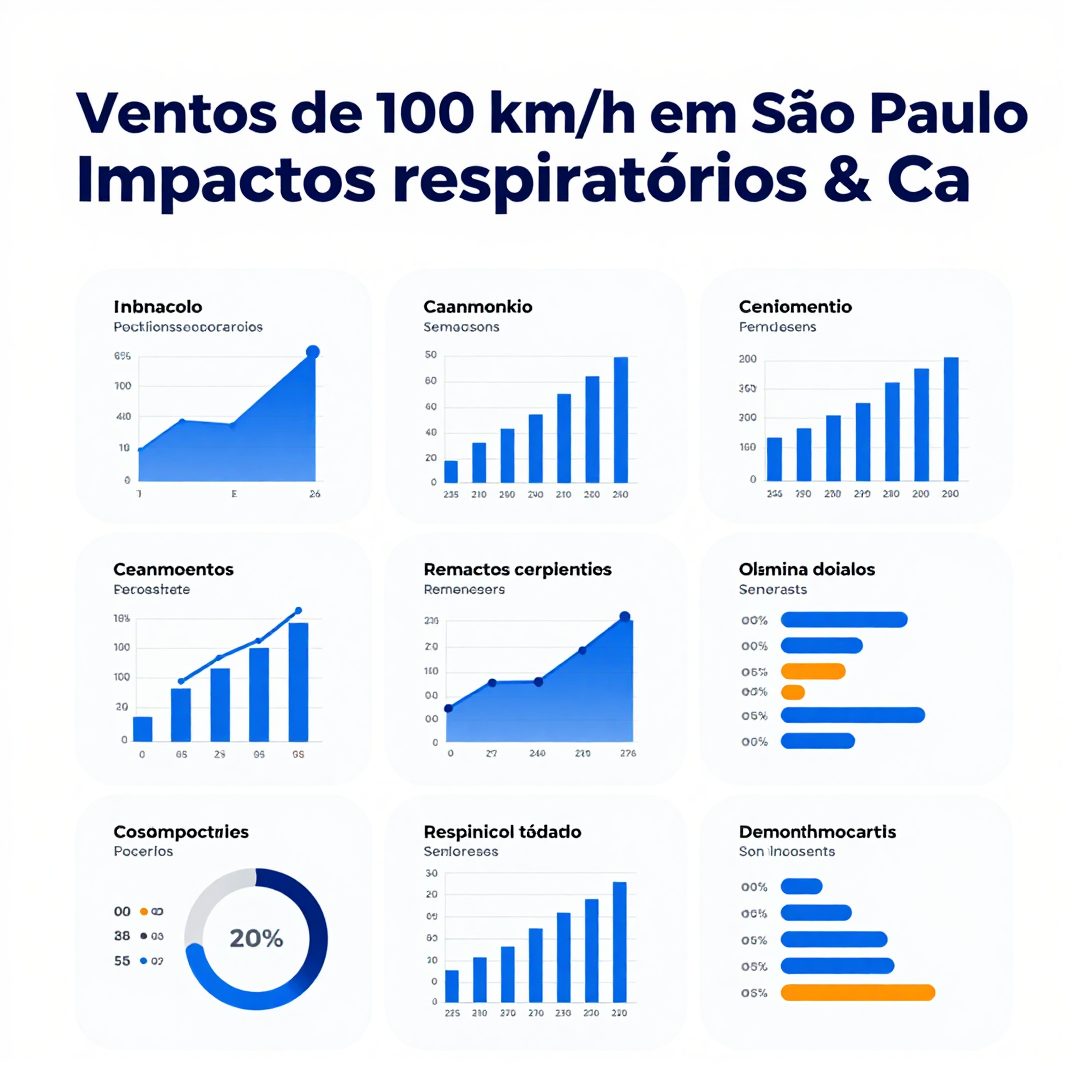 Infográfico - Ventos de 100 km/h em São Paulo: Impactos Respiratórios e Cardiovasculares na Saúde Urbana