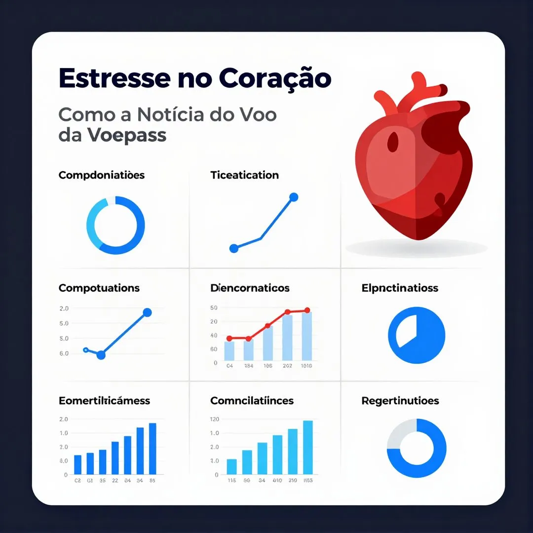 Infográfico - Estresse no Coração: Como a Notícia do Voo da Voepass Impacta a Saúde Cardiovascular dos Brasileiros