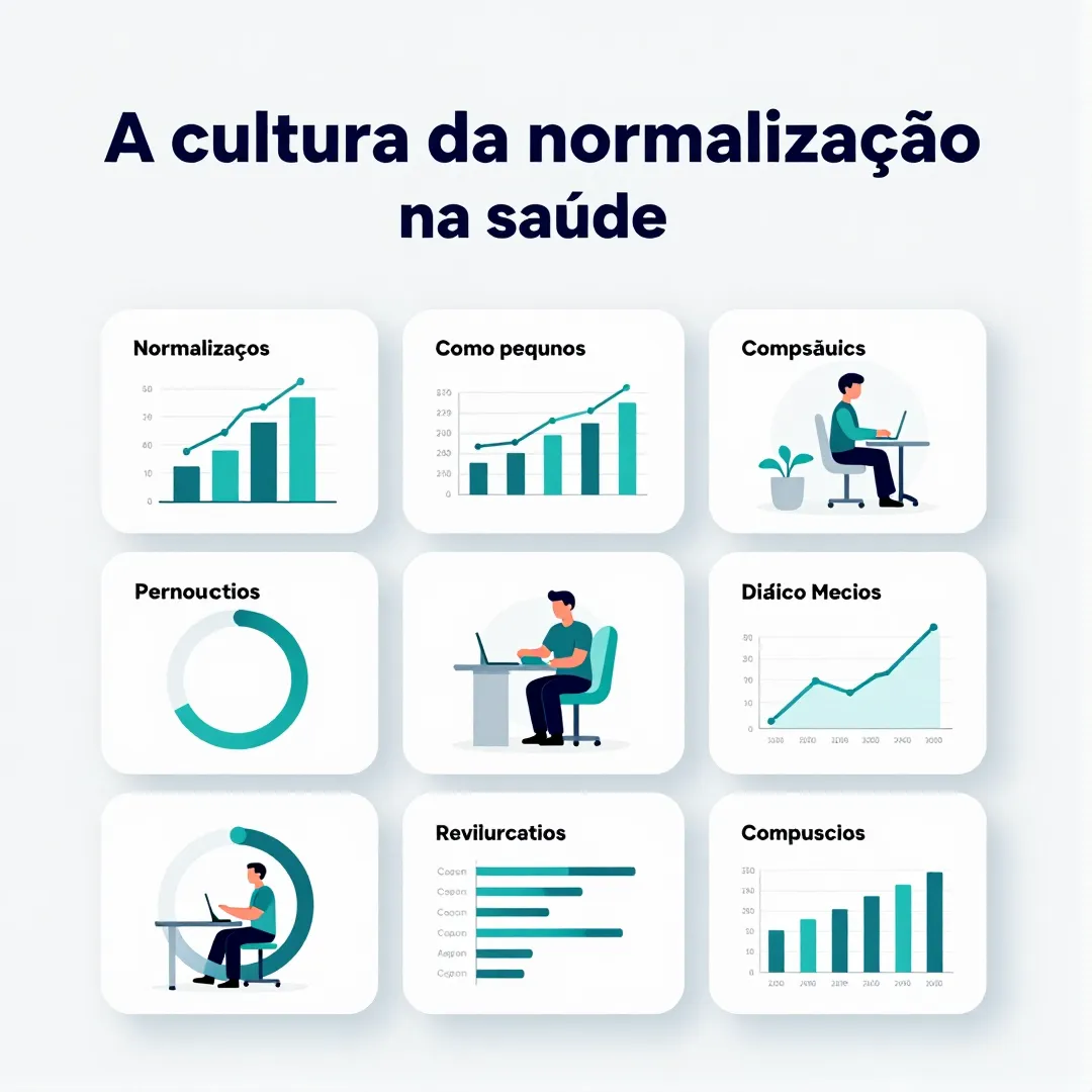 Infográfico - A 'cultura da normalização' na saúde: como pequenos desvios diários comprometem nosso bem-estar