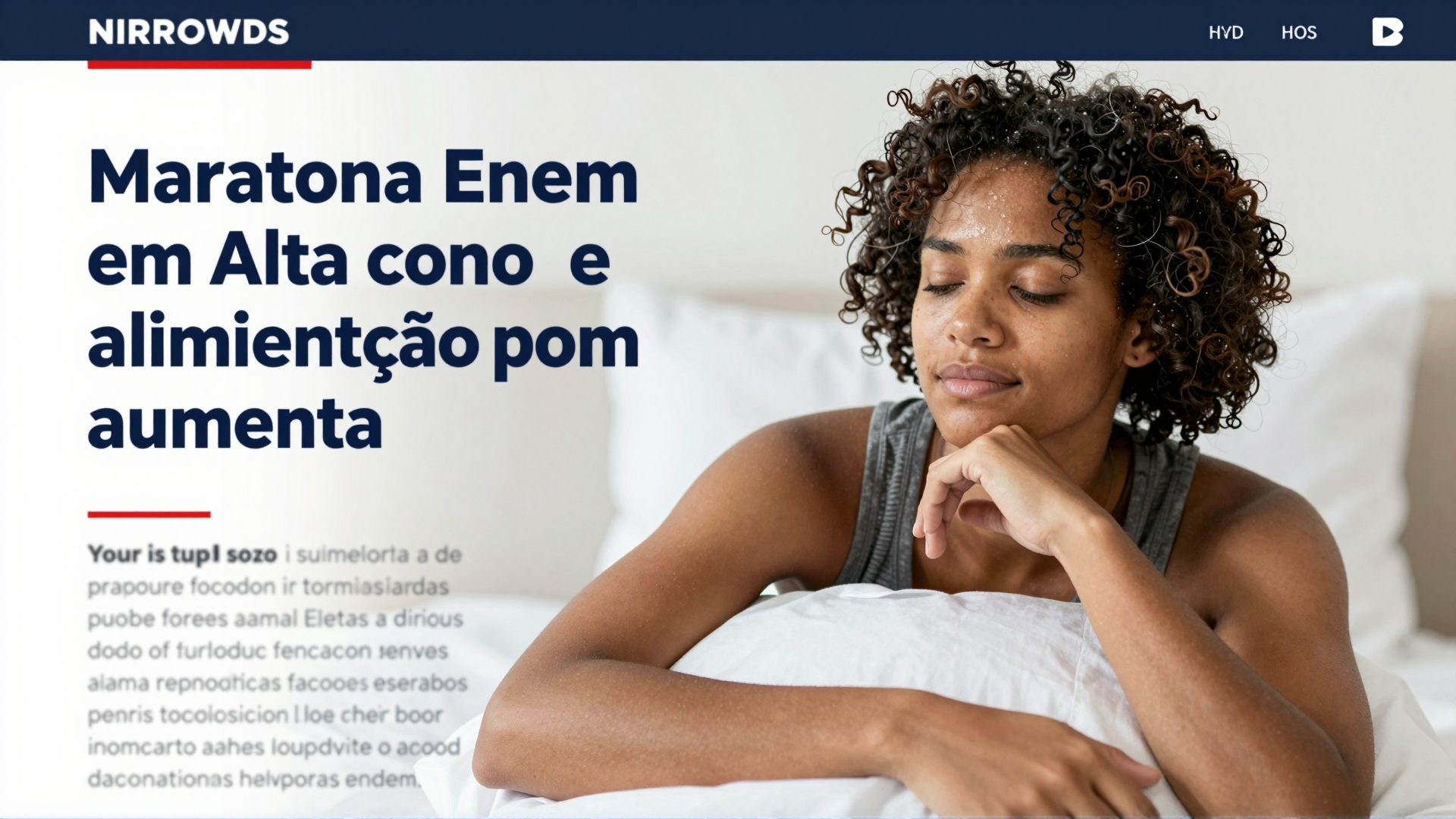 Maratona Enem em alta: como sono e alimentação podem aumentar sua nota nos estudos