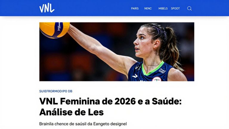 A VNL Feminina de 2026 e a Saúde das Atletas: Análise de Lesões, Nutrição e Bem-Estar Mental