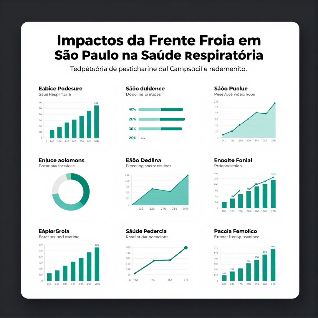 Infográfico - Impactos da Frente Fria em São Paulo na Saúde Respiratória e no Bem-Estar Mental