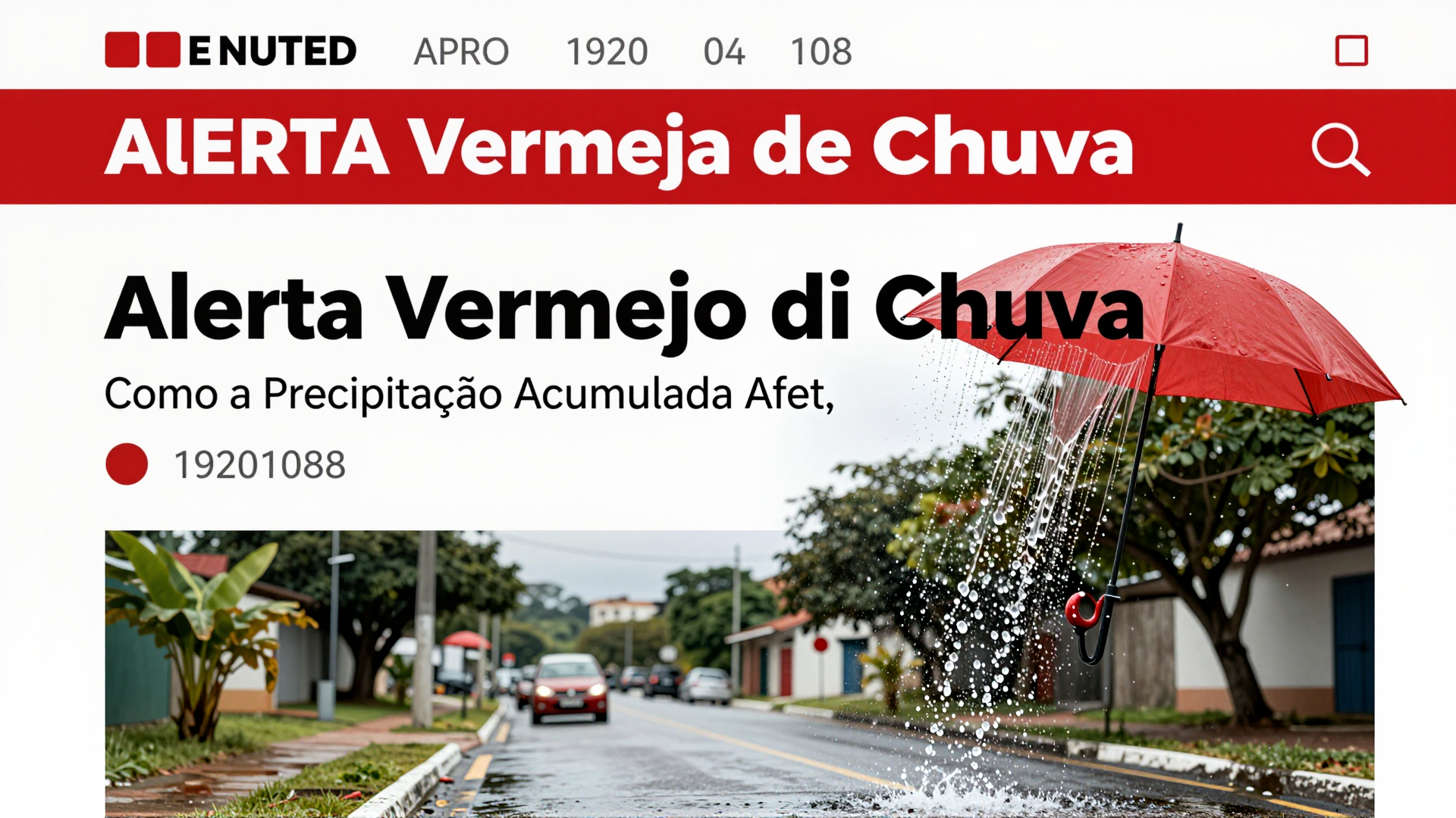 Alerta Vermelho de Chuva: Como a Precipitação Acumulada Afeta a Saúde e o Bem-Estar dos Brasileiros