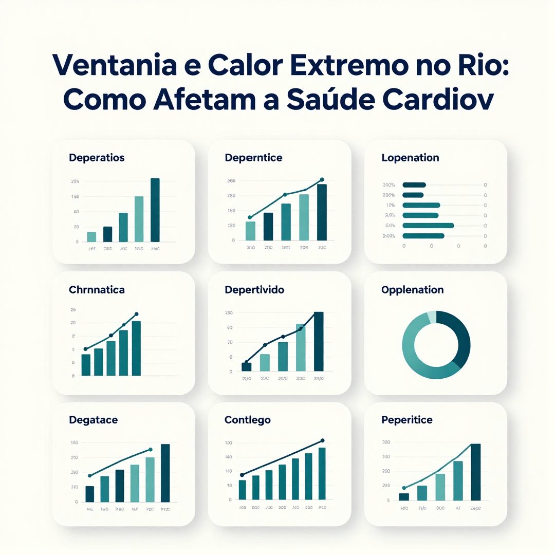 Infográfico - Ventania e Calor Extremo no Rio: Como Afetam a Saúde Cardiovascular e Respiratória da População