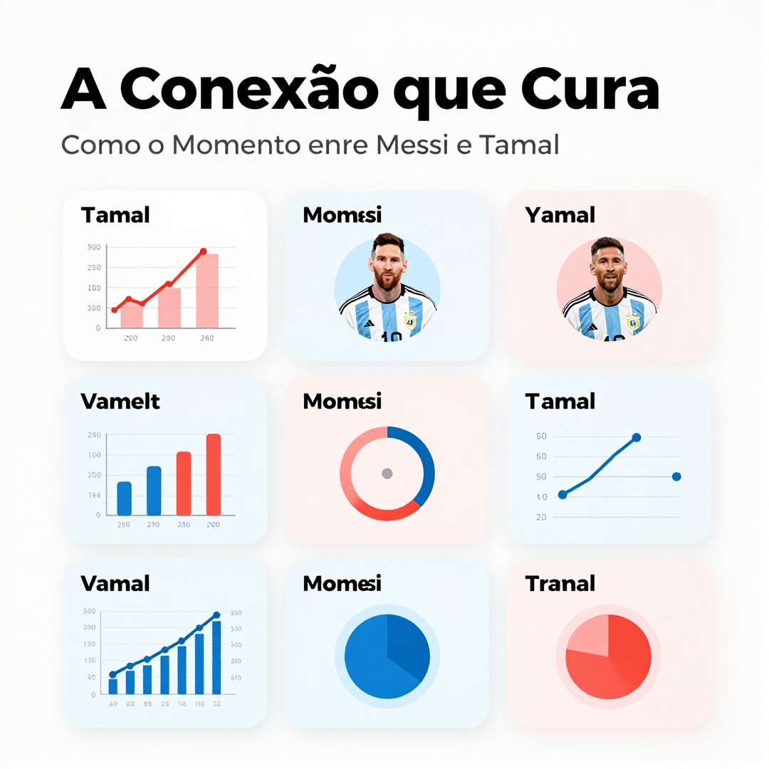 Infográfico - A Conexão que Cura: Como o Momento entre Messi e Yamal Transforma a Saúde Mental de Atletas Jovens