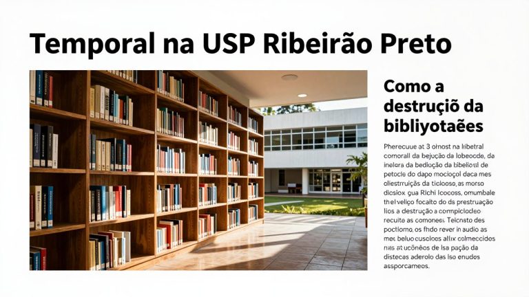 Temporal na USP Ribeirão Preto: Como a destruição da biblioteca afeta a saúde mental e física dos estudantes
