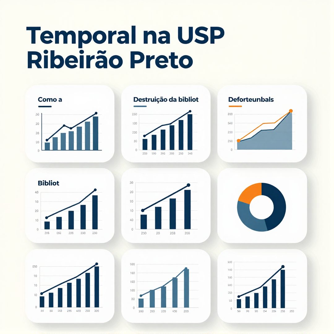 Infográfico - Temporal na USP Ribeirão Preto: Como a destruição da biblioteca afeta a saúde mental e física dos estudantes