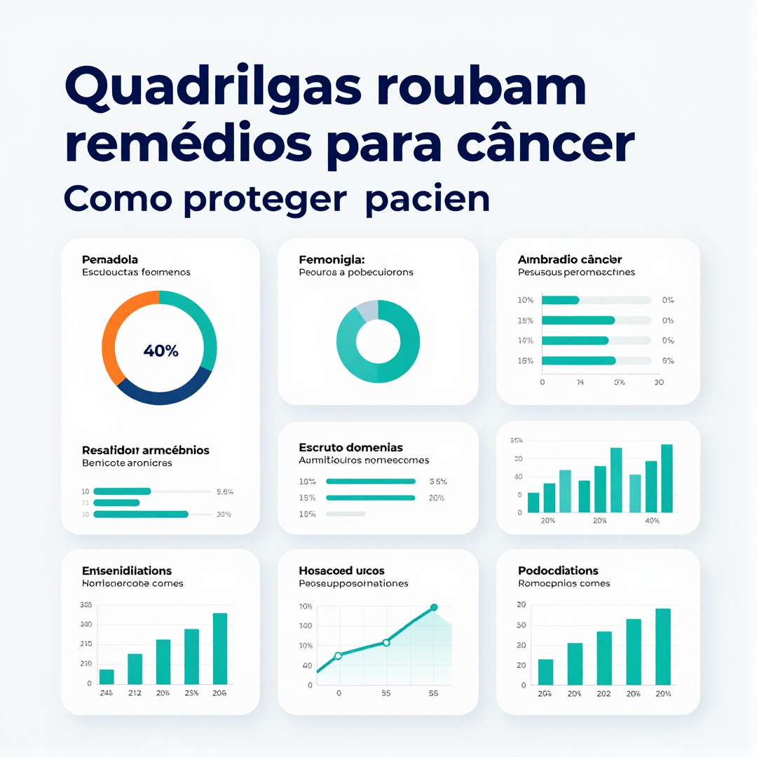 Infográfico - Quadrilhas roubam remédios para câncer: como proteger pacientes e o que isso significa para a saúde pública no Brasil