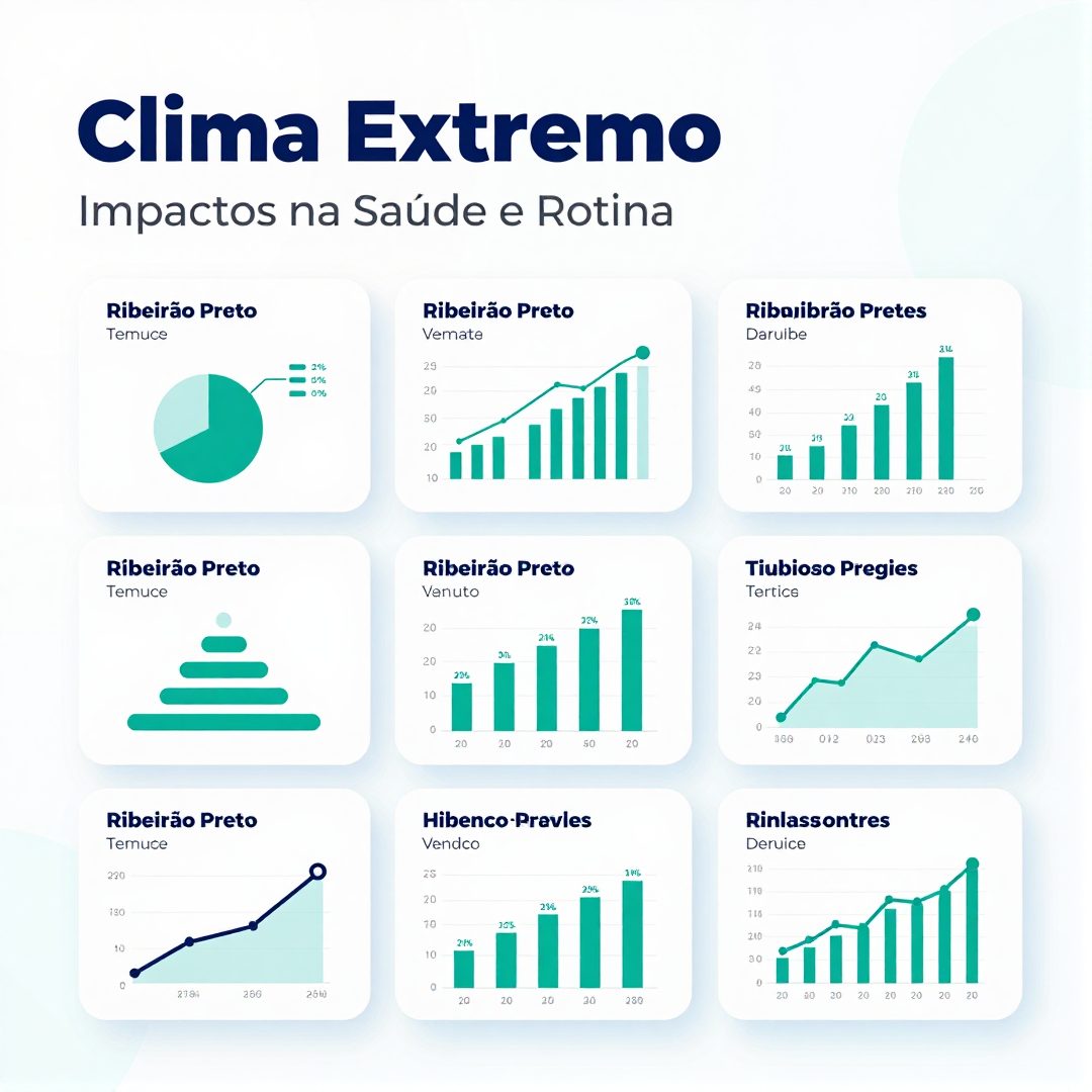 Infográfico - Clima Extremo em Ribeirão Preto: Impactos na Saúde e Rotina de Bem-Estar
