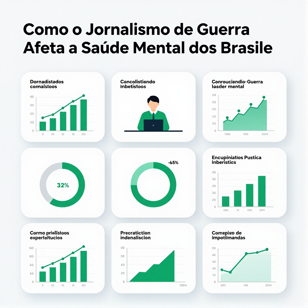 Infográfico - Como o Jornalismo de Guerra Afeta a Saúde Mental dos Brasileiros: Estratégias para Preservar o Bem-Estar em Tempos de Co