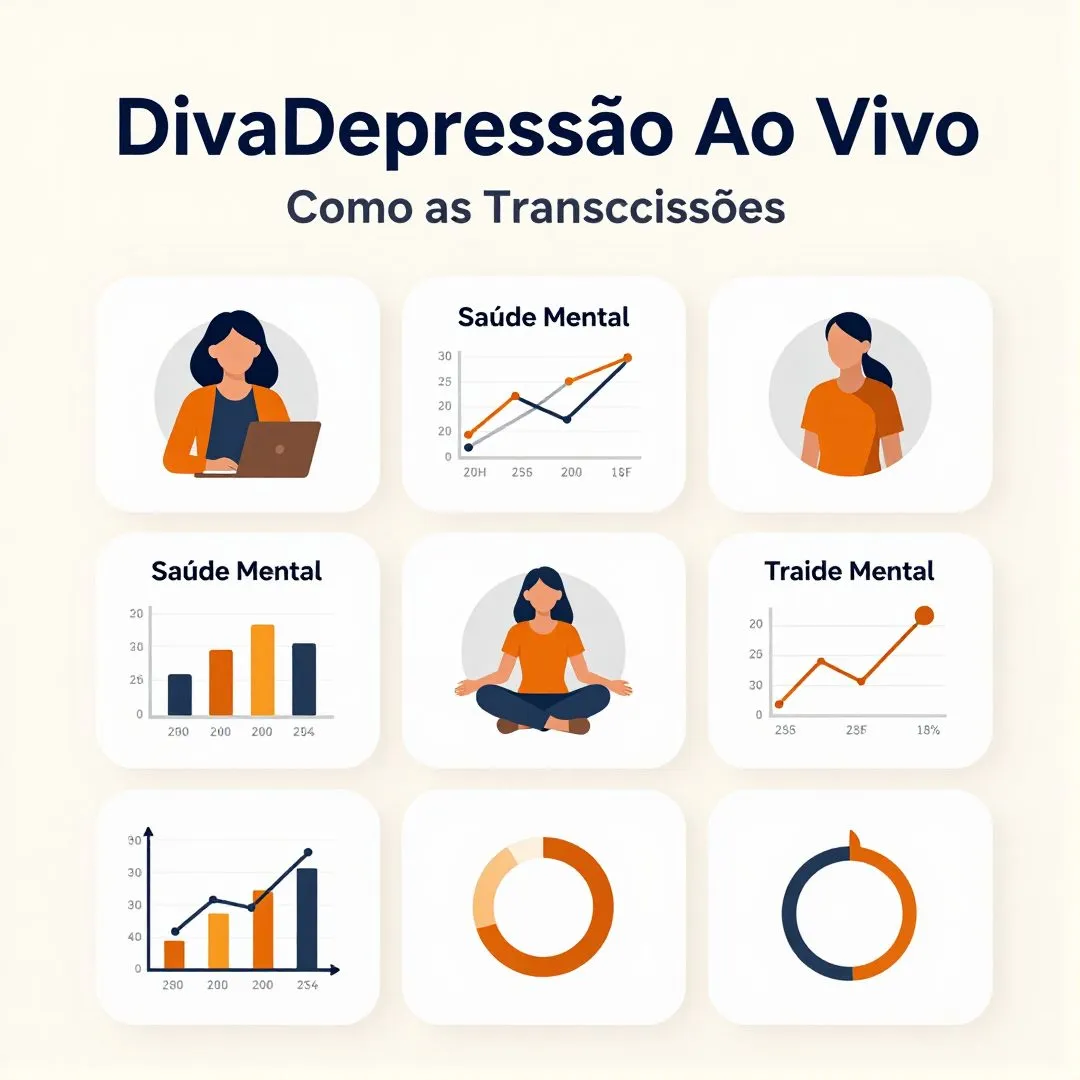 Infográfico - #DivaDepressãoAoVivo e a Saúde Mental: Como as Transmissões em Direto Moldam o Bem-Estar Digital