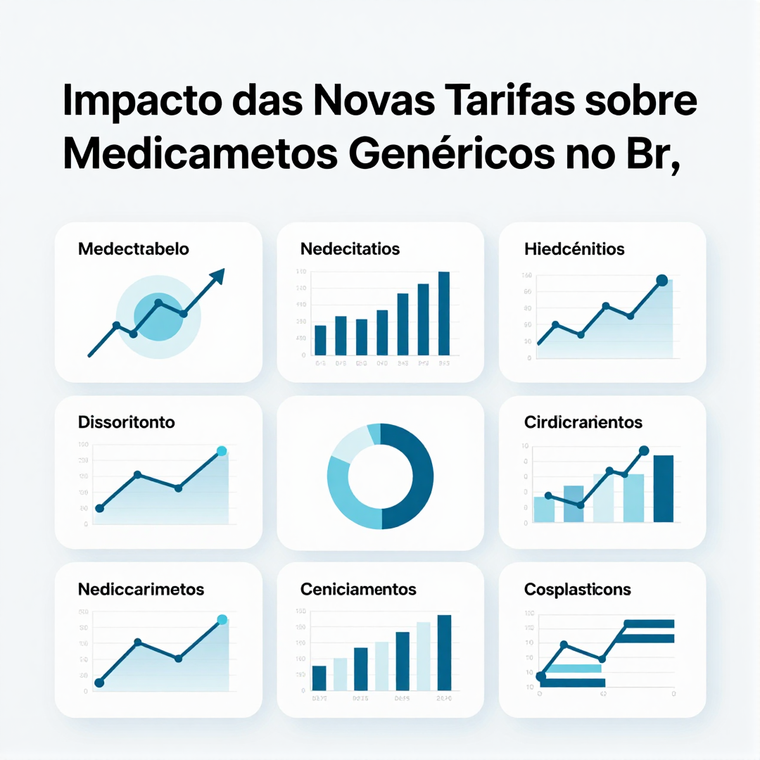 Infográfico - Impacto das Novas Tarifas sobre Medicamentos Genéricos no Brasil: O Que Muda para a Saúde da População