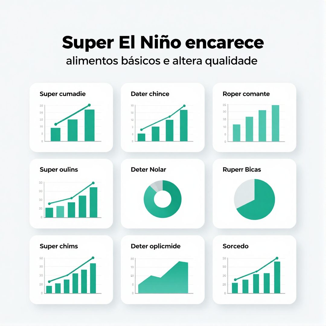 Infográfico - Super El Niño encarece alimentos básicos e altera qualidade nutricional das famílias brasileiras