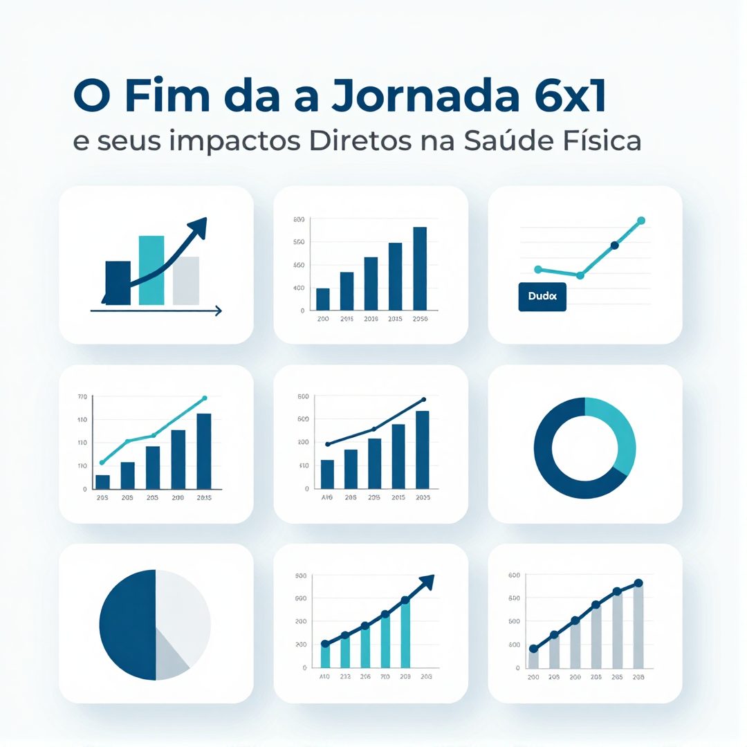 Infográfico - O Fim da Jornada 6x1 e seus Impactos Diretos na Saúde Física e Mental