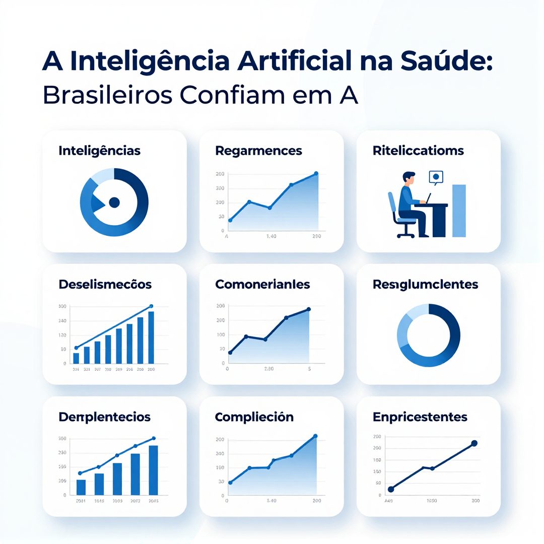 Infográfico - A Inteligência Artificial na Saúde: Brasileiros Confiam em Algoritmos, mas Mantêm o Controle Final
