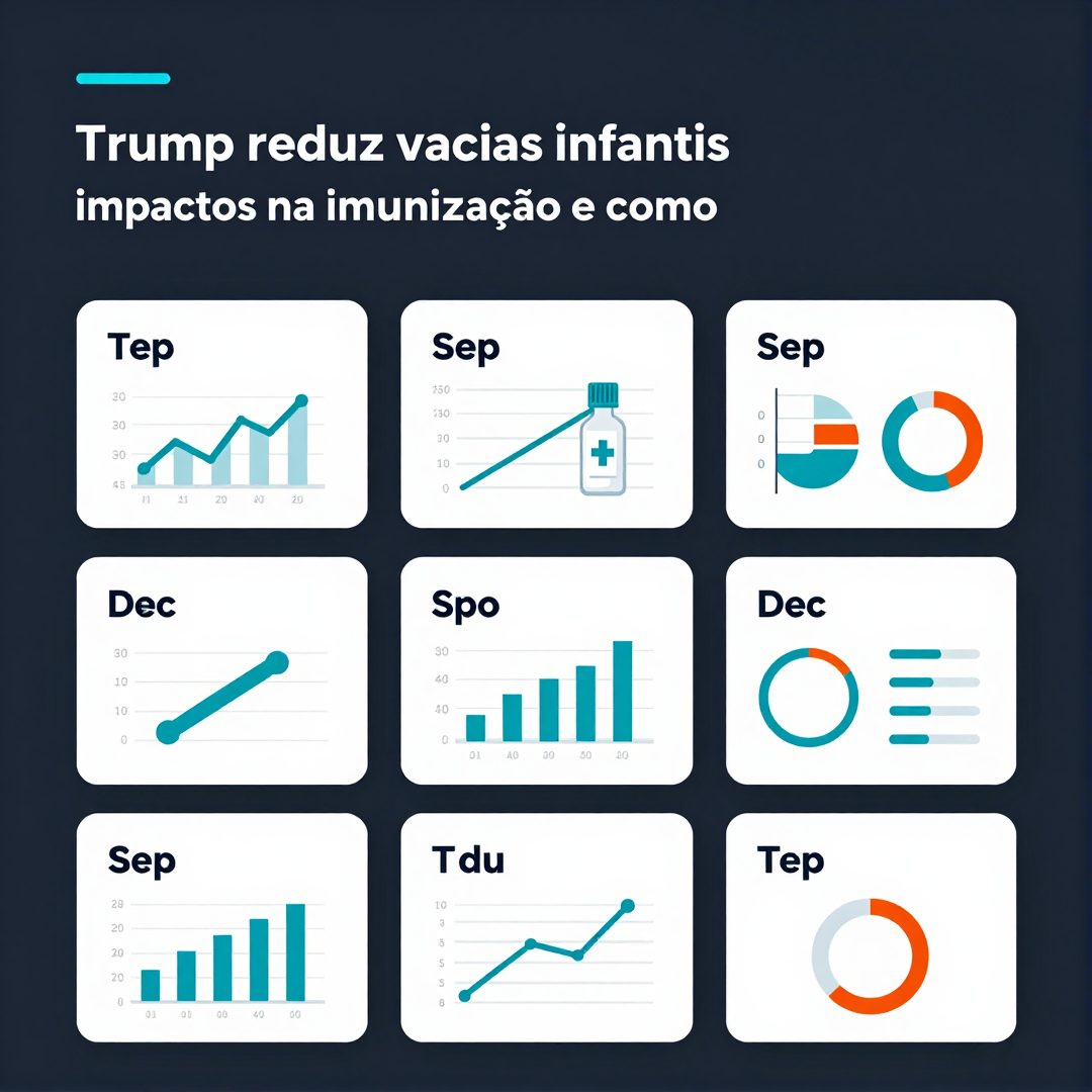 Infográfico - Trump reduz vacinas infantis: impactos na imunização e como aliviar a ansiedade dos pais