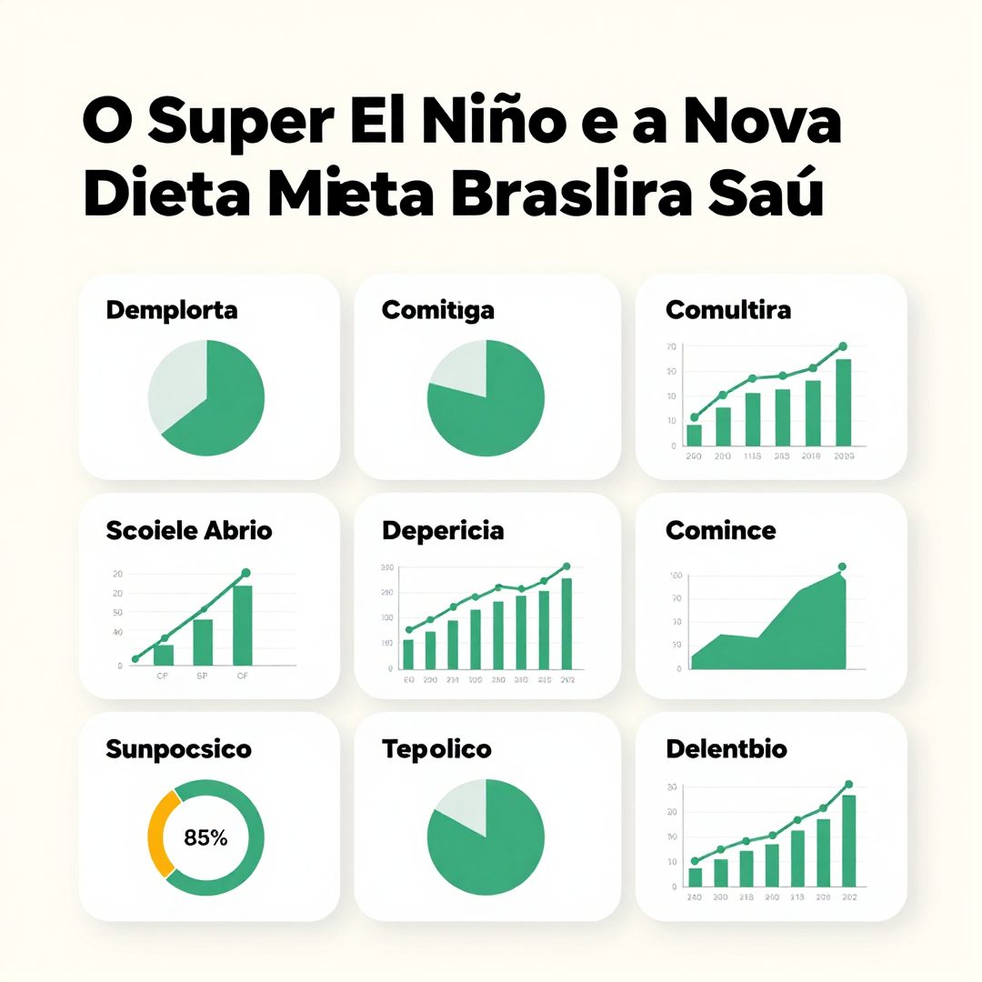 Infográfico - O Super El Niño e a Nova Dieta Brasileira: Como Manter a Saúde com o Preço dos Alimentos em Alta