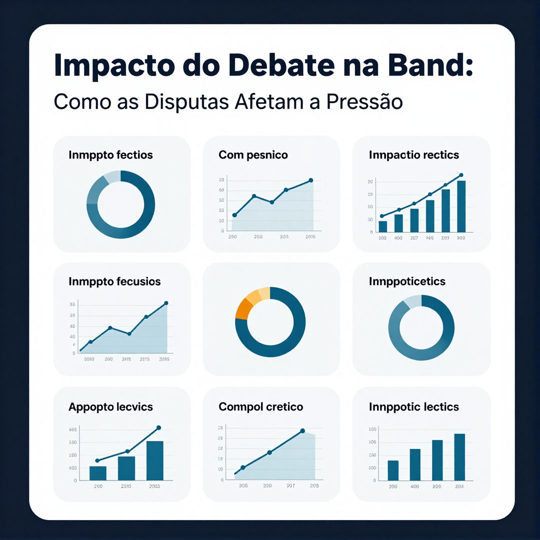 Infográfico - Impacto do Debate na Band: Como as Disputas Afetam a Pressão Arterial e a Ansiedade