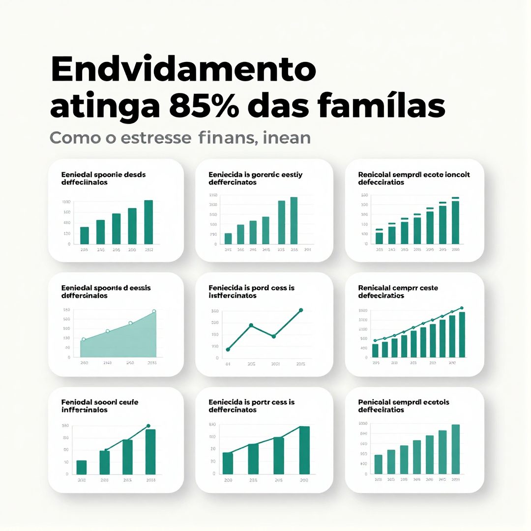 Infográfico - Endividamento atinge 85% das famílias: como o estresse financeiro altera a pressão arterial e o sono