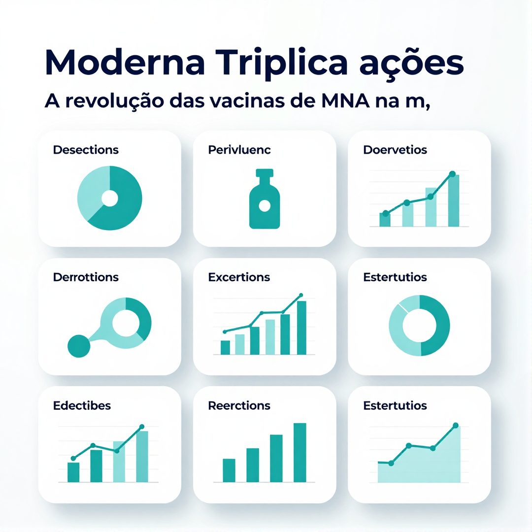 Infográfico - Moderna triplica ações: a revolução das vacinas de mRNA na medicina personalizada e longevidade saudável