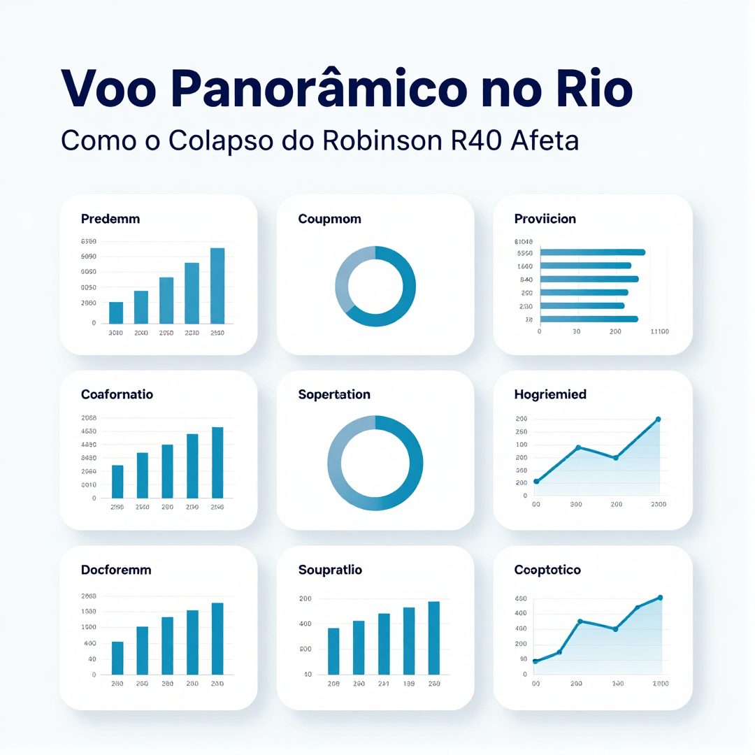 Infográfico - Voo Panorâmico no Rio: Como o Colapso do Robinson R44 Afeta a Saúde e o Bem-Estar dos Passageiros
