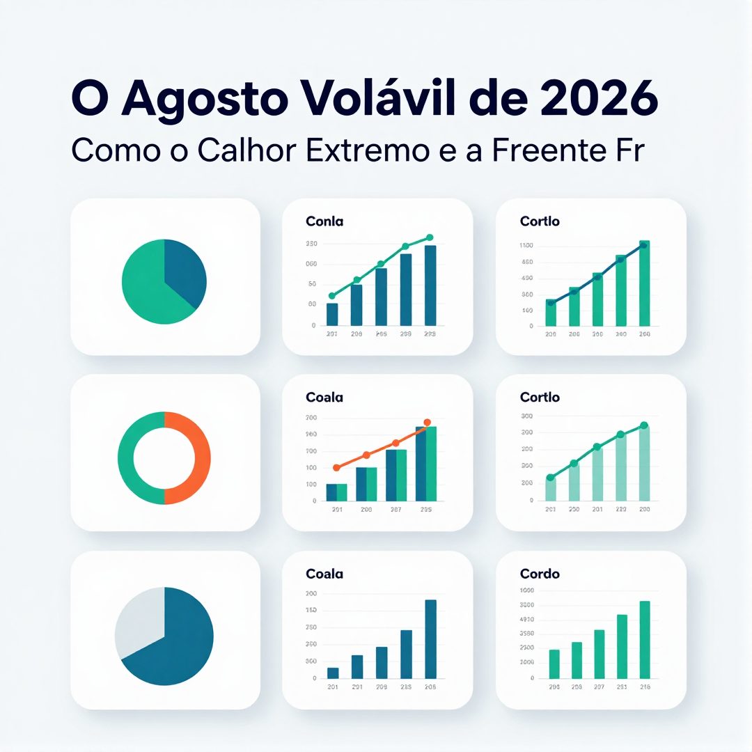 Infográfico - O Agosto Volátil de 2026: Como o Calor Extremo e a Frente Fria Afetam sua Saúde