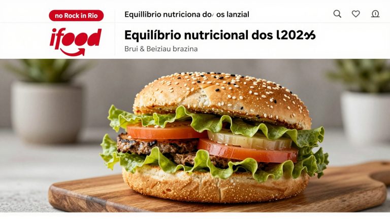 iFood no Rock in Rio 2026: equilíbrio nutricional dos lanches de festival e dicas para digestão leve