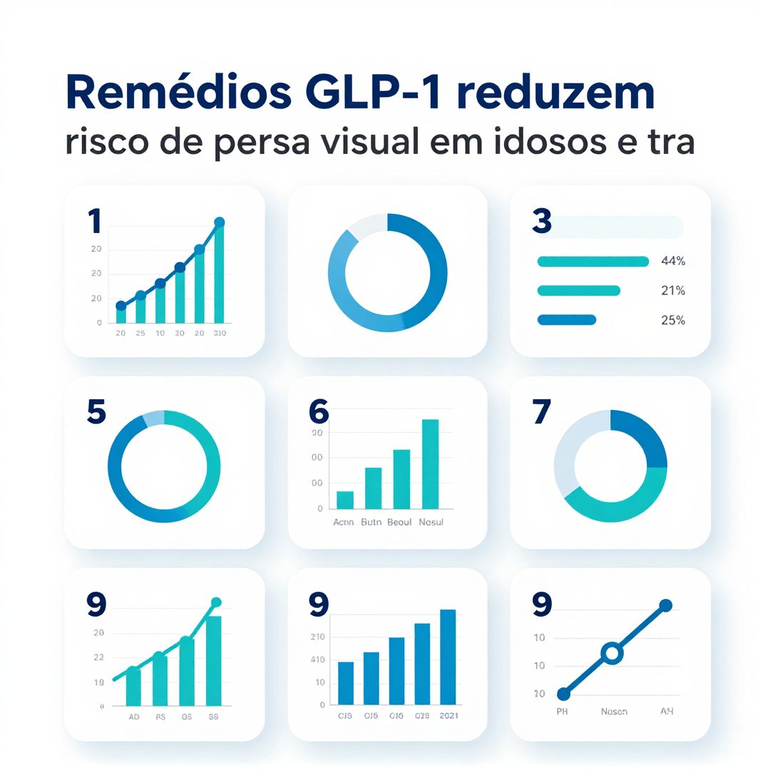 Infográfico - Remédios GLP-1 reduzem risco de perda visual em idosos e transformam tratamentos metabólicos atuais