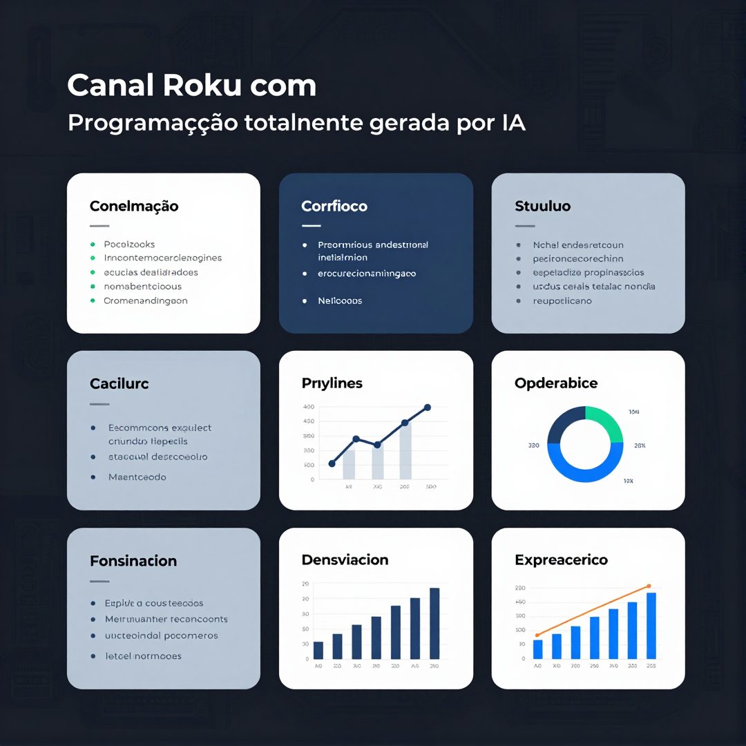 Infográfico - Canal Roku com programação totalmente gerada por IA influencia sono e ansiedade dos espectadores