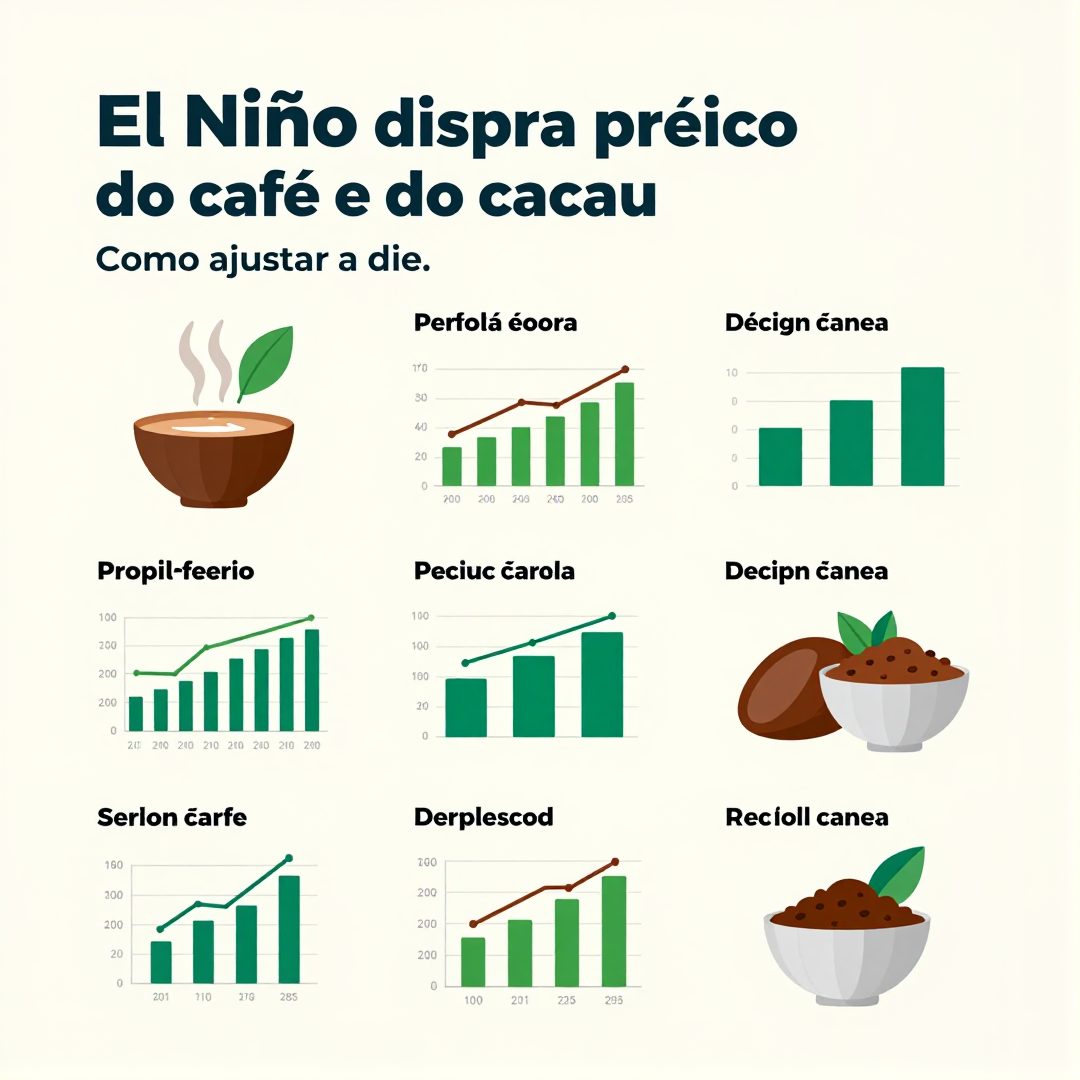 Infográfico - El Niño dispara preço do café e do cacau: como ajustar a dieta e preservar o bem-estar