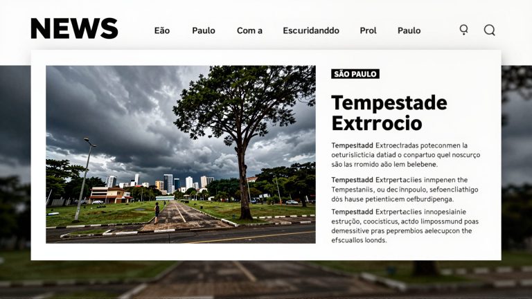 Tempestade Extratropical em São Paulo: Como a Escuridão Prolongada Altera o Ciclo de Sono Adulto