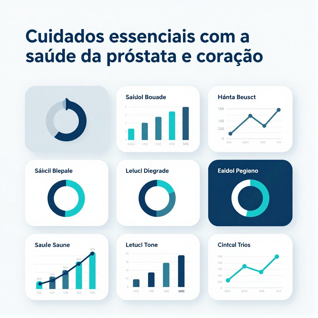 Infográfico - Cuidados essenciais com a saúde da próstata e coração que todo pai deve acompanhar após os quarenta