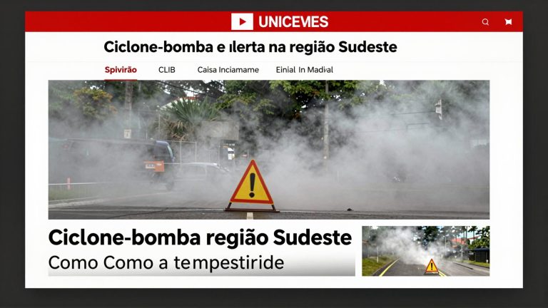 Ciclone-bomba e alerta na região Sudeste: como a tempestade afeta a saúde respiratória e o bem-estar mental