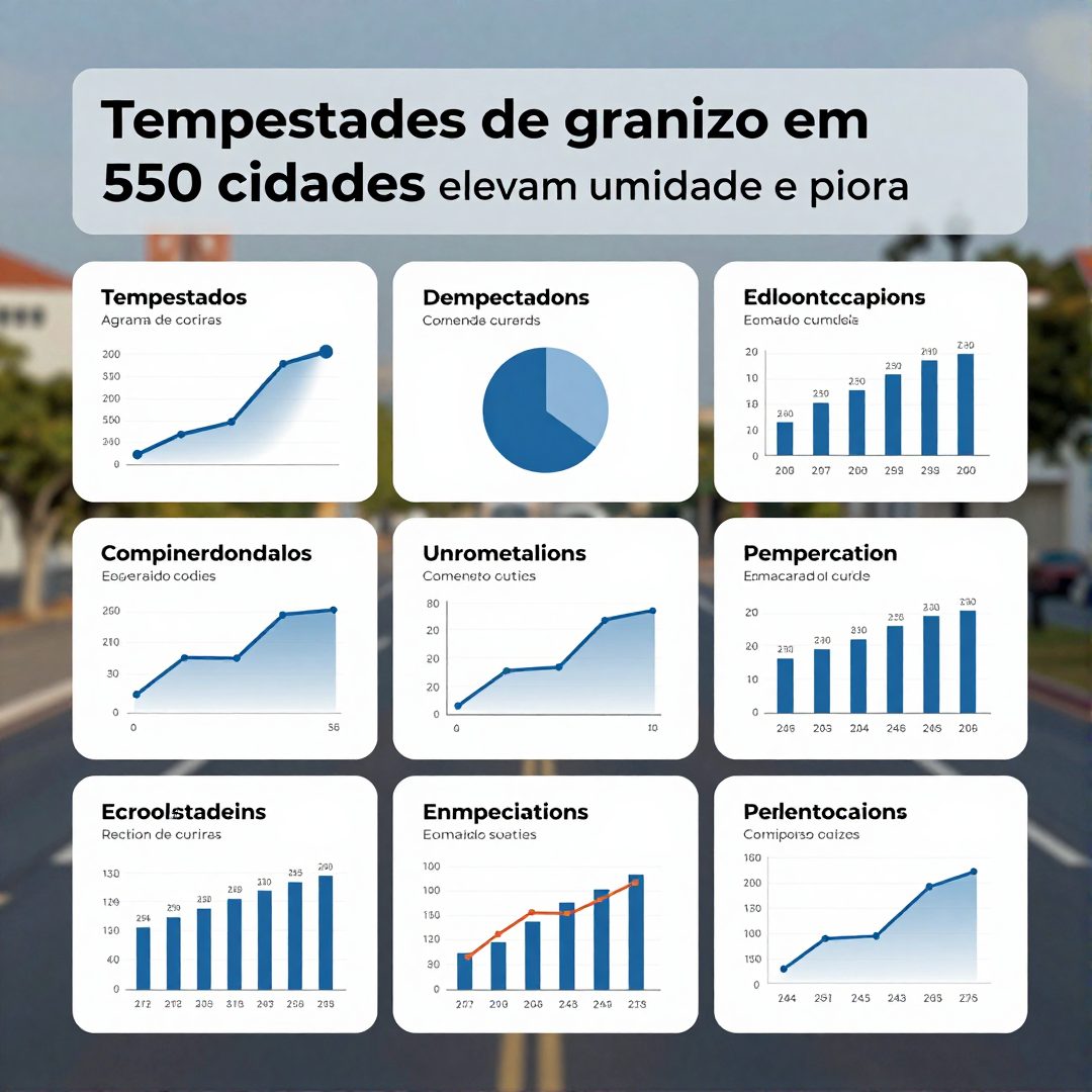 Infográfico - Tempestades de granizo em 550 cidades elevam umidade e pioram dores articulares nas grandes metrópoles