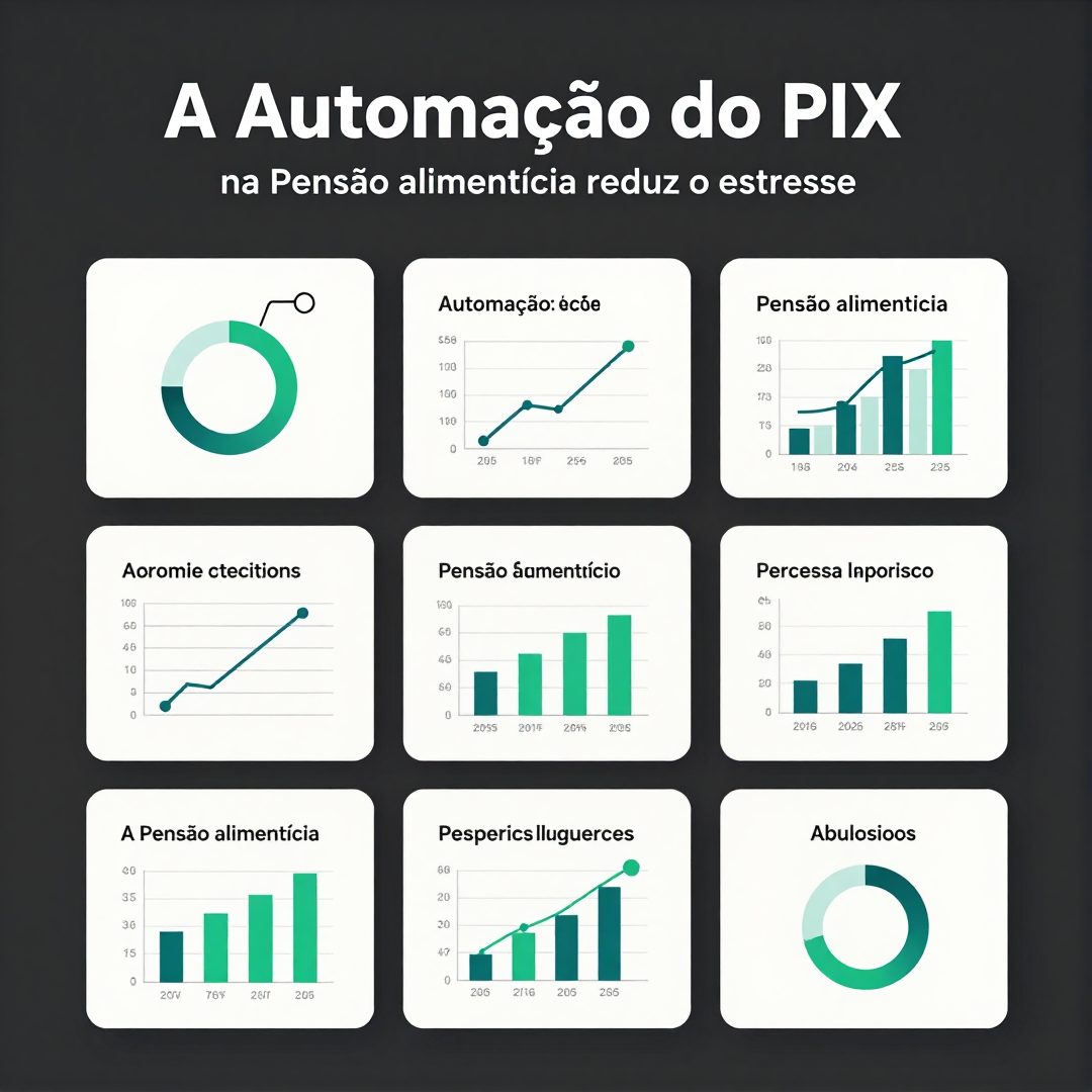 Infográfico - A automação do Pix na pensão alimentícia reduz o estresse financeiro dos pais solo