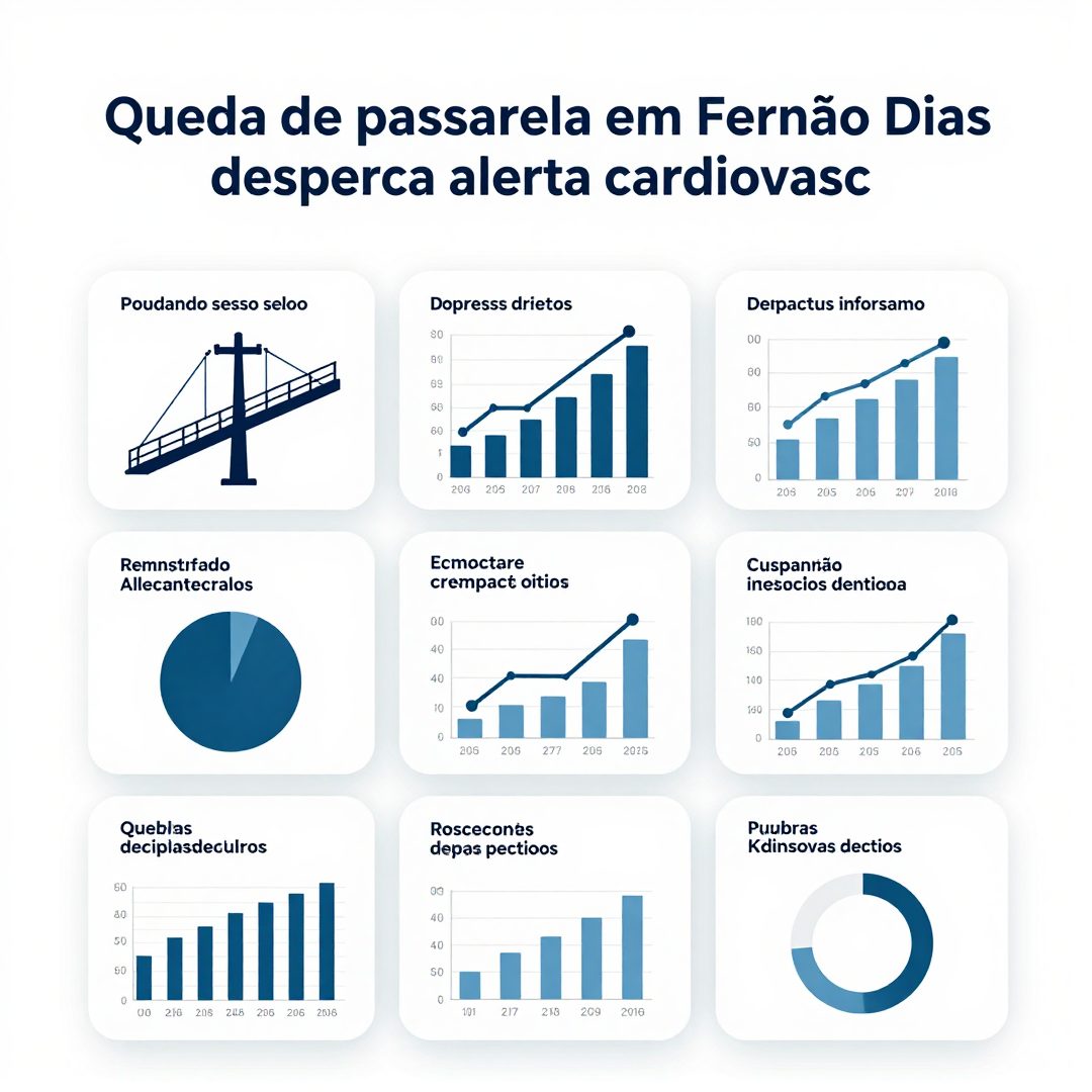 Infográfico - Queda de passarela em Fernão Dias desperta alerta cardiovascular para motoristas estressados