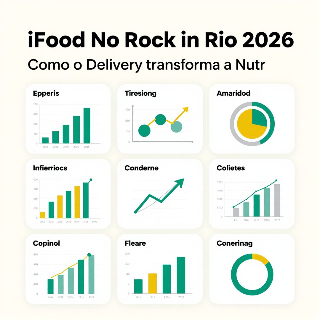 Infográfico - iFood No Rock in Rio 2026: Como o Delivery Transforma a Nutrição e a Digestão no Festival