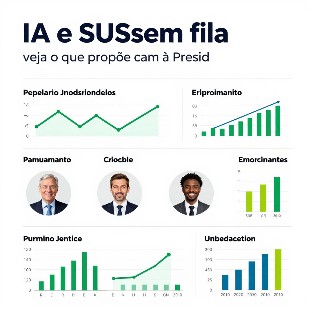 Infográfico - IA e SUS sem fila: veja o que propõe cada candidato à Presidência para a saúde pública