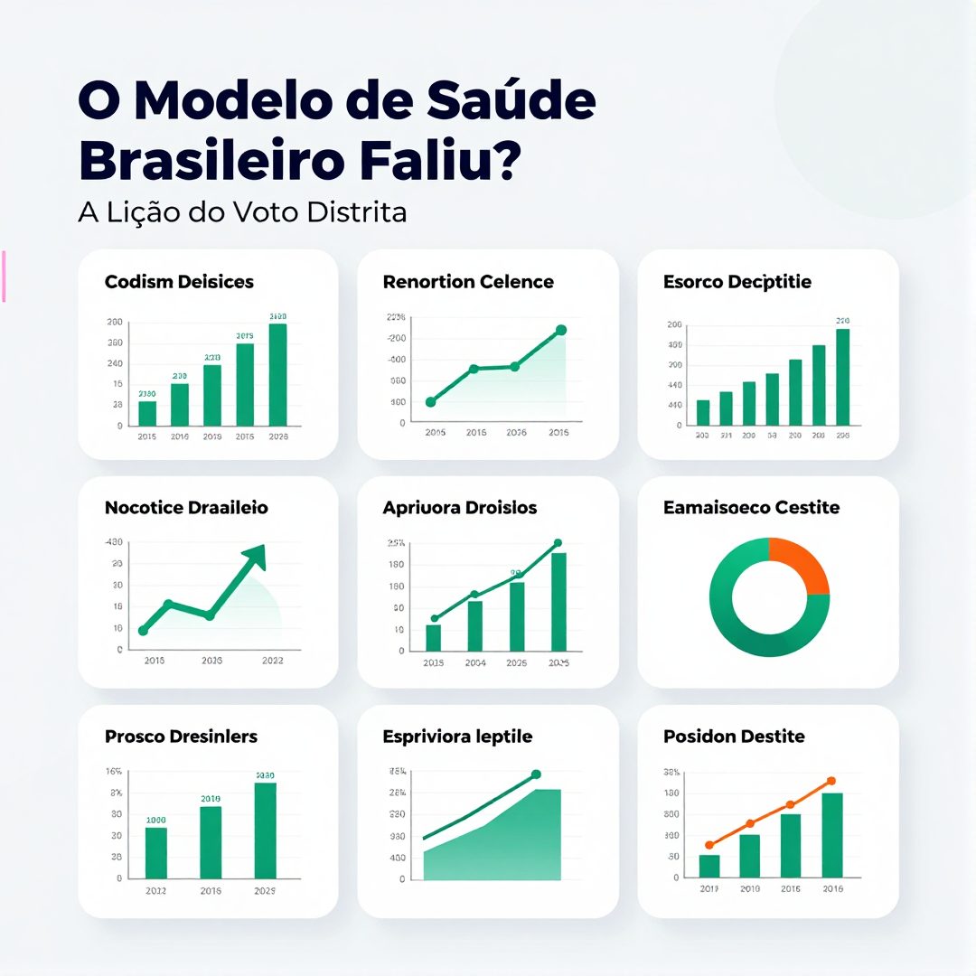 Infográfico - O Modelo de Saúde Brasileiro Faliu? A Lição do Voto Distrital Misto para o Bem-Estar