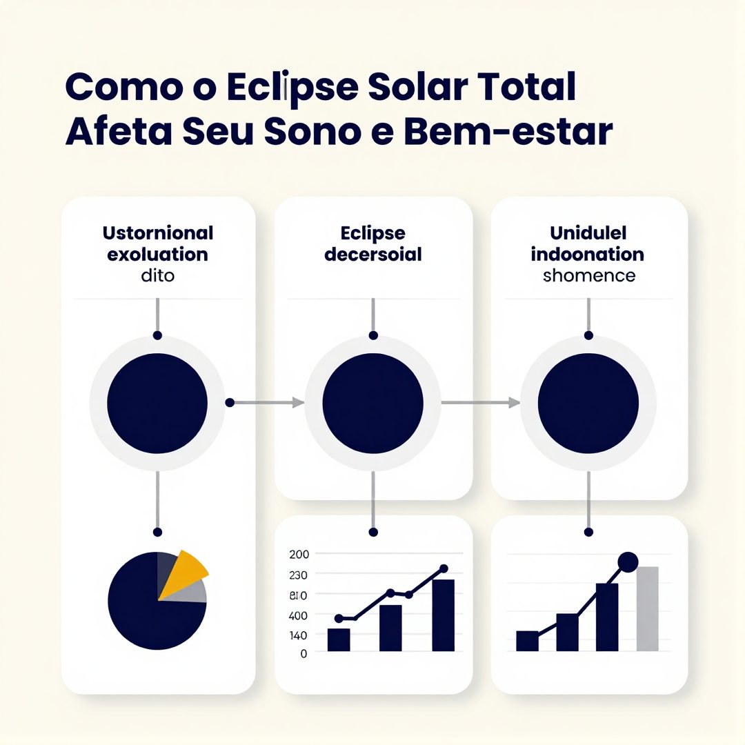 Infográfico - Como o Eclipse Solar Total Afeta seu Sono e Bem-estar: Guia para Viver a Experiência com Lee Dong-Wook