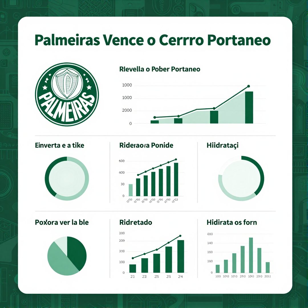 Infográfico - Palmeiras Vence o Cerro Porteño e Revela o Poder da Hidratação Estratégica nos Jogos Quentes
