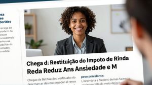 Chega da Restituição do Imposto de Renda Reduz Ansiedade e Melhora a Qualidade do Sono