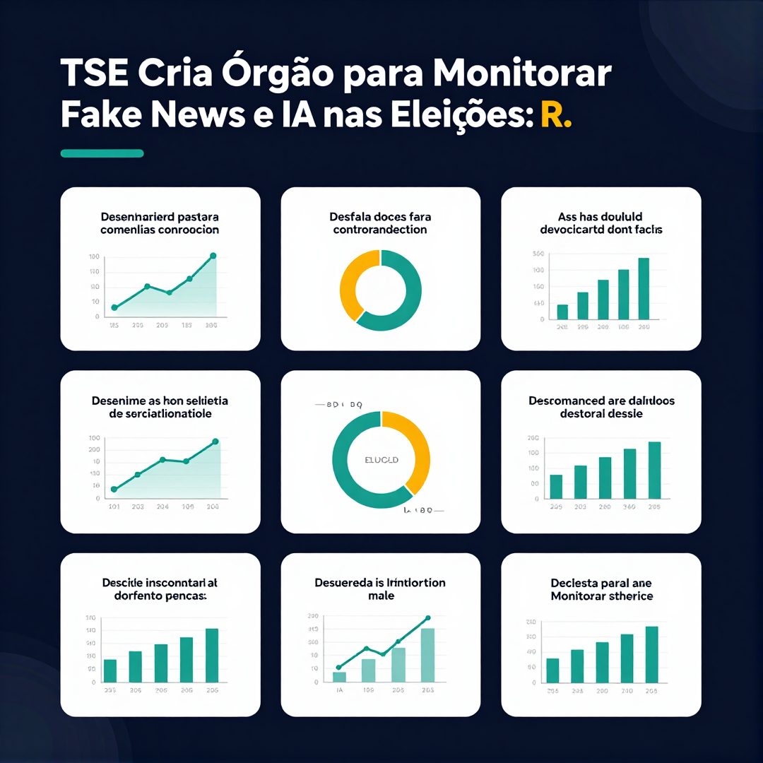 Infográfico - TSE Cria Órgão para Monitorar Fake News e IA nas Eleições: Redução da Ansiedade e Noites de Sono Mais Tranquilas