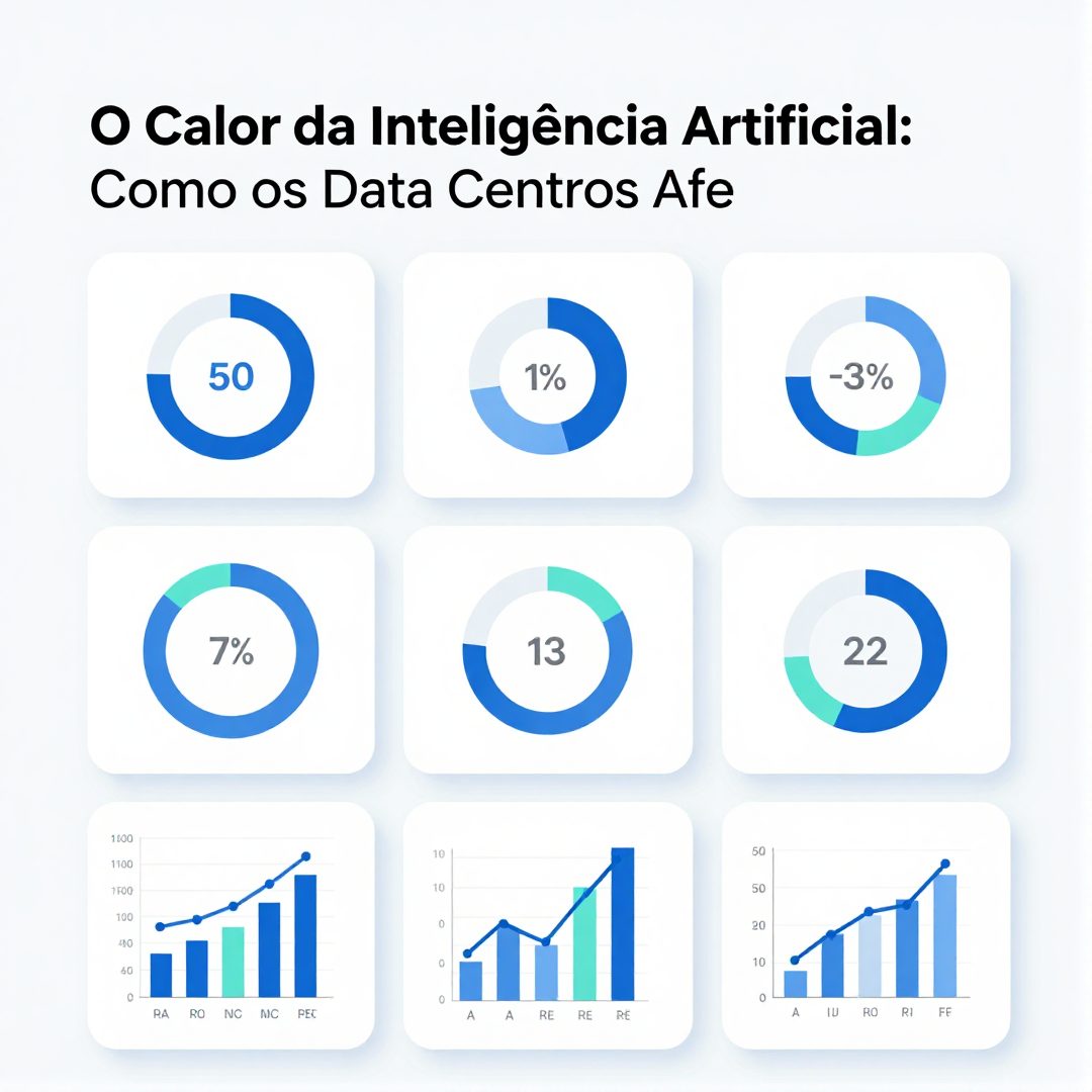 Infográfico - O Calor da Inteligência Artificial: Como os Data Centers Afetam a Saúde Urbana