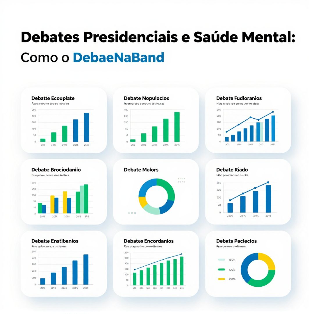 Infográfico - Debates Presidenciais e Saúde Mental: Como o 'DebateNaBand' com Augusto Cury Impacta o Bem-Estar da População em 2026