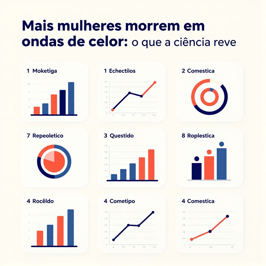 Infográfico - Mais mulheres morrem em ondas de calor: o que a ciência revela sobre esse fenômeno